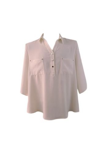 Blusa Para Mujer. Manga 3/4 Crudo Marca L&H L&H