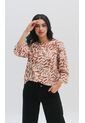 Blusa Para Mujer Manga 3/4 Taupe Marca L&H Ref. 5P412258 de L&H