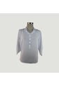 Blusa Para Mujer Manga 3/4 Blanco Marca L&H Ref. 1F412151 de L&H