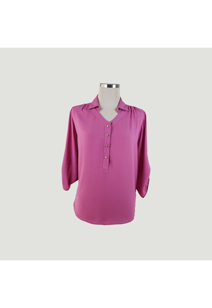 Blusa Para Mujer Manga 3/4 Rosado Marca L&H Ref. 1F412151