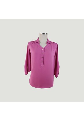 Blusa Para Mujer Manga 3/4 Rosado Marca L&H Ref. 1F412151