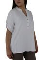 Blusa Para Mujer Manga Corta Blanco Marca L&H Ref. 1F412391 de L&H