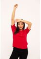 Blusa Para Mujer Manga Corta Rojo Marca L&H Ref. 1F412391 de L&H
