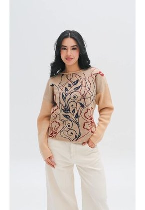 Saco Para Mujer Beige Marca L&H Ref. 4E433042