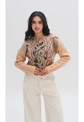 Saco Para Mujer Beige Marca L&H Ref. 4E433042