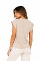 Camiseta Para Mujer Manga Corta Beige Marca L&H Ref. 4R409241 de L&H