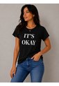 Camiseta Para Mujer Manga Corta Negro Marca L&H Ref. 4R409237 de L&H