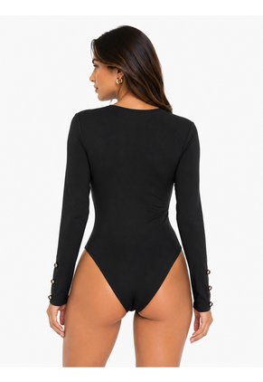 Camiseta Para Mujer Manga Larga Negro Marca L&H Ref. 4R409238
