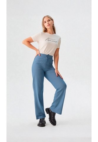 Pantalon Para Mujer Azul Oscuro Marca L&H Ref. 3K407044 L&H