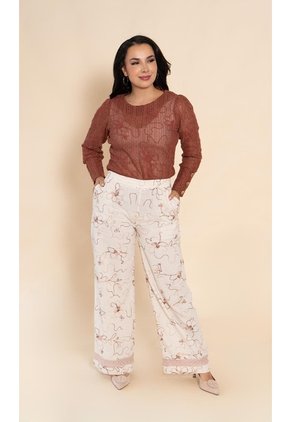 Pantalon Para Mujer Beige Marca L&H Ref. 7D407006