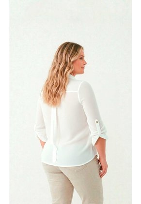 Blusa Para Mujer. Manga 3/4 Crudo Marca L&H Ref. 1F612223