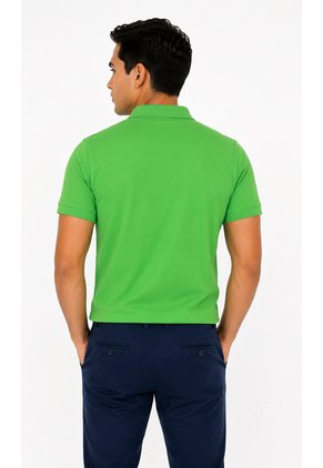Polo Para Hombre Manga Corta Verde Marca L&H Ref. 4Q109001