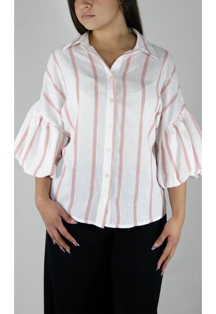 Blusa Para Mujer Manga Corta Rosado Marca L&H