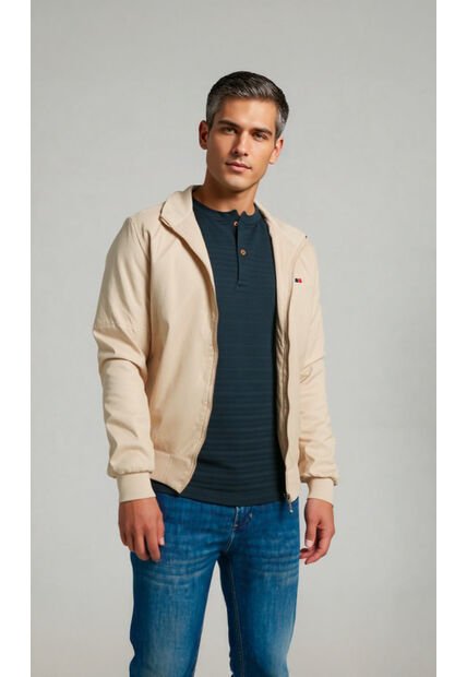 Chaqueta Para Hombre Beige Marca L&H Ref. 6N108088