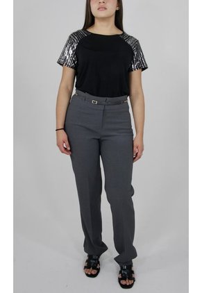 Pantalon Para Mujer Lyh Gris Oscuro Marca L&H
