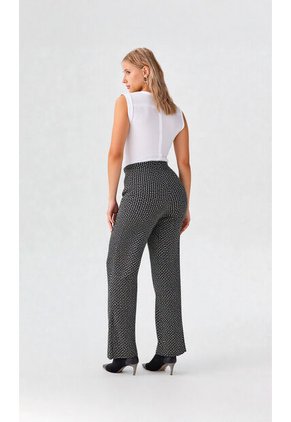 Pantalon Para Mujer Negro Marca L&H Ref. 4E407001