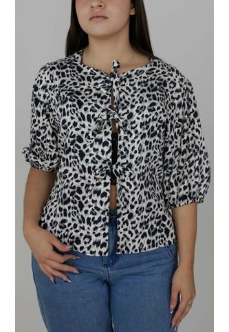 Blusa Para Mujer Manga Corta Gris Claro Marca L&H L&H