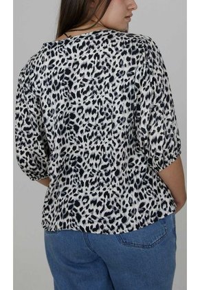 Blusa Para Mujer Manga Corta Gris Claro Marca L&H