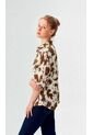 Blusa Para Mujer Manga 3/4 Taupe Marca L&H Ref. 1F412699 de L&H