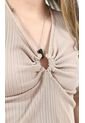 Camiseta Para Mujer Manga Corta Taupe Marca L&H Ref. 4R409215 de L&H