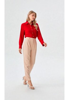 Blusa Para Mujer Manga Larga Rojo Marca L&H Ref. 1F412696