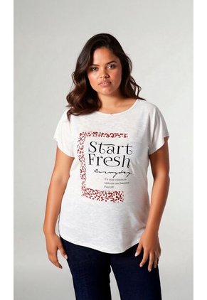Camiseta Para Mujer. Manga Corta Gris Claro Marca L&H Ref. 5G609077