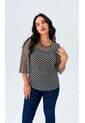 Camiseta Para Mujer Manga 3/4 Negro Marca L&H Ref. 2J409120 de L&H