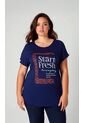 Camiseta Para Mujer. Manga Corta Azul Marca L&H Ref. 5G609077 de L&H