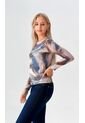 Camiseta Para Mujer Manga 3/4 Azul Marca L&H Ref. 2J409115 de L&H