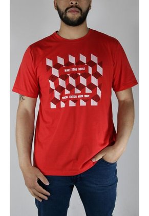 Camiseta Para Hombre Manga Corta Rojo Marca L&H