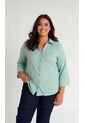 Blusa Para Mujer. Manga 3/4 Verde Marca L&H Ref. 1F612238 de L&H
