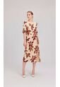 Vestido Para Mujer Manga Corta Vino Marca L&H Ref. 2J417070 de L&H