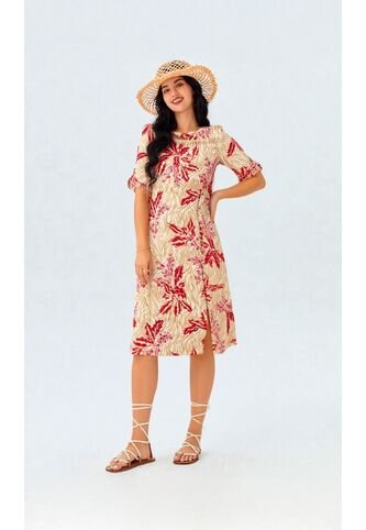 Vestido Para Mujer Manga Corta Azul Marca L&H Ref. 2J417070 L&H