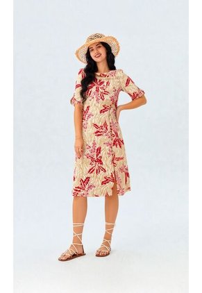 Vestido Para Mujer Manga Corta Azul Marca L&H Ref. 2J417070