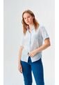 Blusa Para Mujer Manga Corta Azul Claro Marca L&H Ref. 1F412712 de L&H