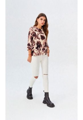 Blusa Para Mujer Manga 3/4 Negro Marca L&H Ref. 5P412282