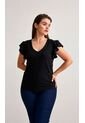 Blusa Para Mujer Manga Sisa Negro Marca L&H Ref. 4R412130 de L&H