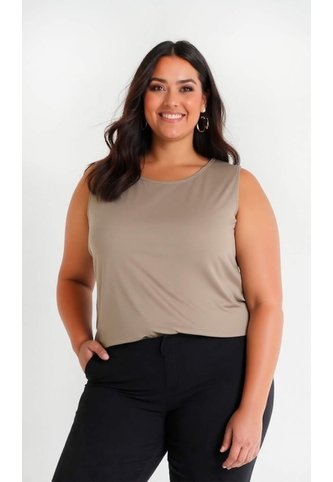 Camiseta Para Mujer. Manga Sisa Beige Marca L&H Ref. 1F609010 L&H