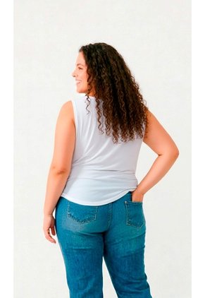 Camiseta Para Mujer. Manga Sisa Blanco Marca L&H Ref. 1F609010