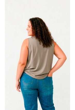 Camiseta Para Mujer. Manga Sisa Beige Marca L&H Ref. 1F609010
