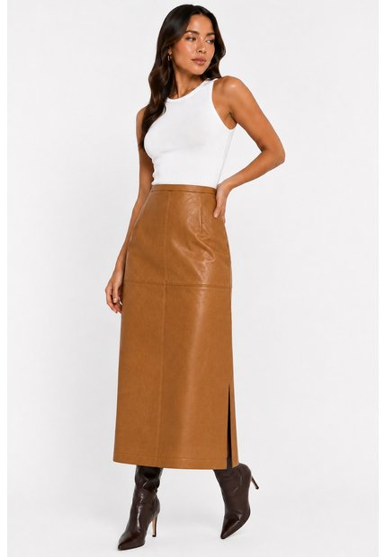 Falda Para Mujer  Taupe Marca L&H Ref. 1F414048