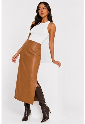 Falda Para Mujer  Taupe Marca L&H Ref. 1F414048