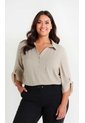 Blusa Para Mujer. Manga 3/4 Beige Marca L&H Ref. 1F612172 de L&H
