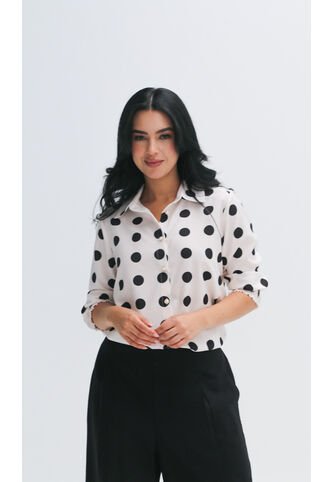 Blusa Para Mujer Manga 3/4 Crudo Marca L&H Ref. 2J412264 L&H