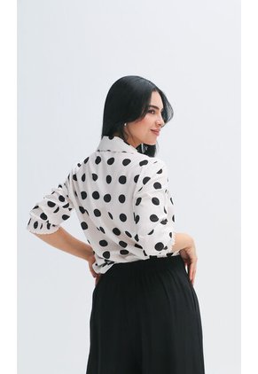 Blusa Para Mujer Manga 3/4 Crudo Marca L&H Ref. 2J412264