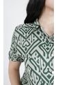 Blusa Para Mujer Manga Corta Verde Marca L&H Ref. 1F412629 de L&H