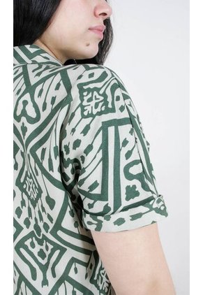 Blusa Para Mujer Manga Corta Verde Marca L&H Ref. 1F412629