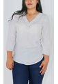 Blusa Para Mujer Manga 3/4 Beige Marca L&H Ref. 1F412693 de L&H