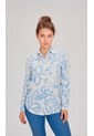 Blusa Para Mujer Manga Larga Azul Marca L&H Ref. 1F412691 de L&H