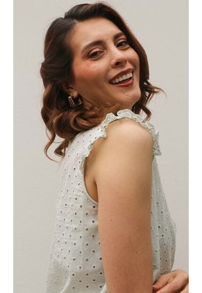 Blusa Para Mujer Manga Sisa Verde Marca L&H Ref. 1F412673